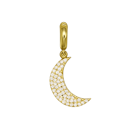 Diamond crescent charm