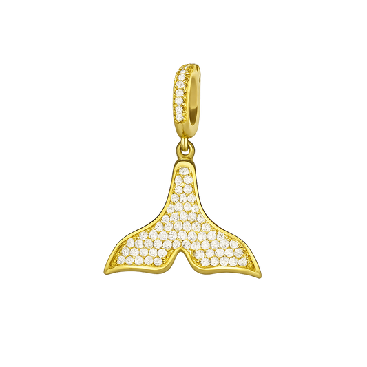 Diamond fishtail charm