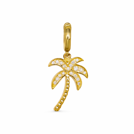 Diamond Palm tree charm by STACK'D jewellery UAE stackdworld