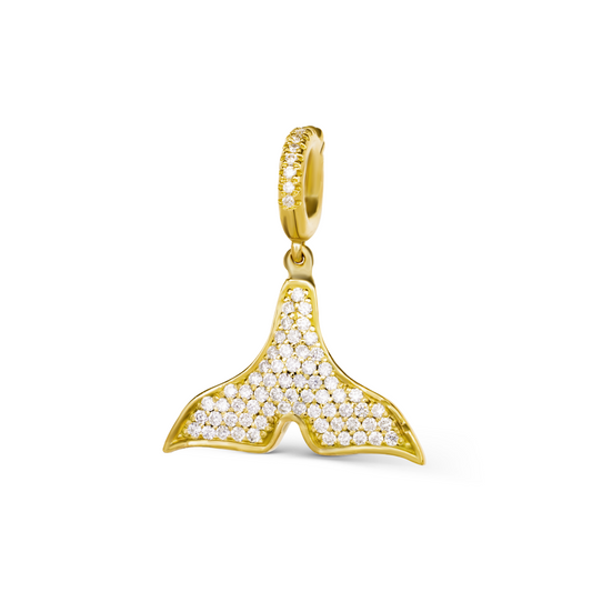 Diamond fishtail charm by STACK'D jewellery UAE