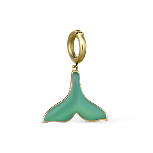 diamond enamel shell charm by STACK'D jewellery UAE stackdworld