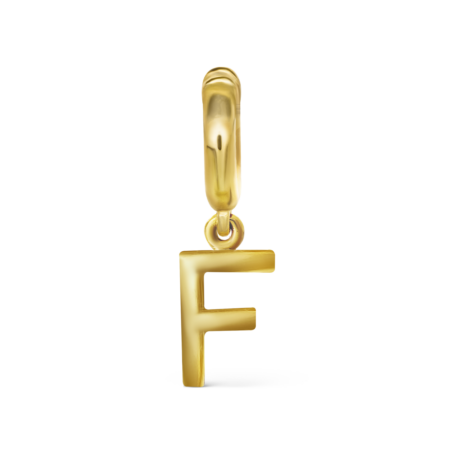 F letter charm by STACK'D jewellery UAE stackdworld
