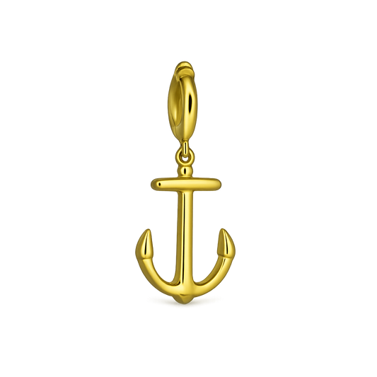 Gold anchor charm