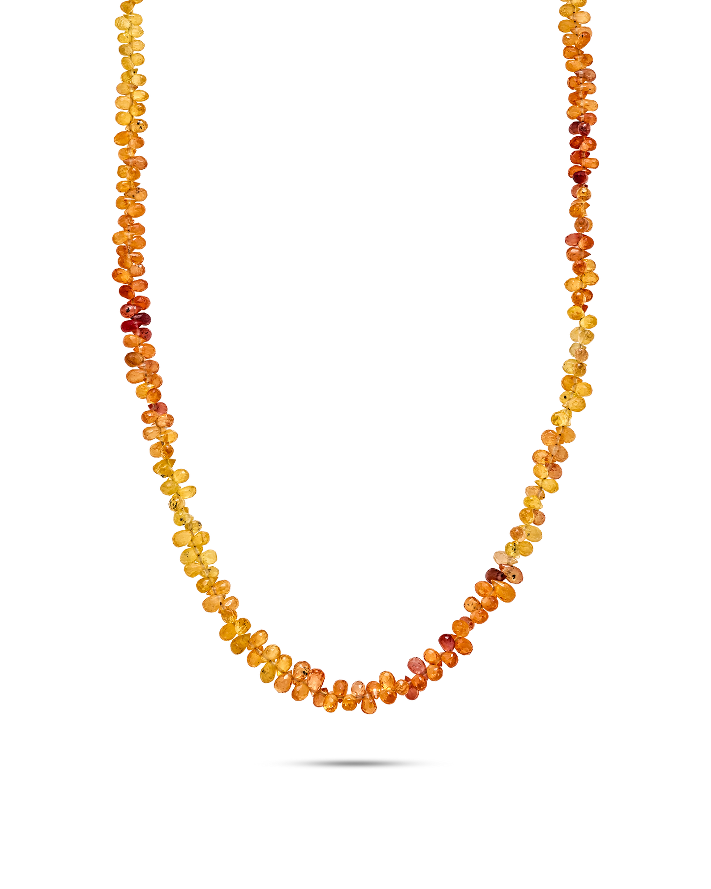Necklace with orange and yellow beads by the STACKD World Jewelry UAE