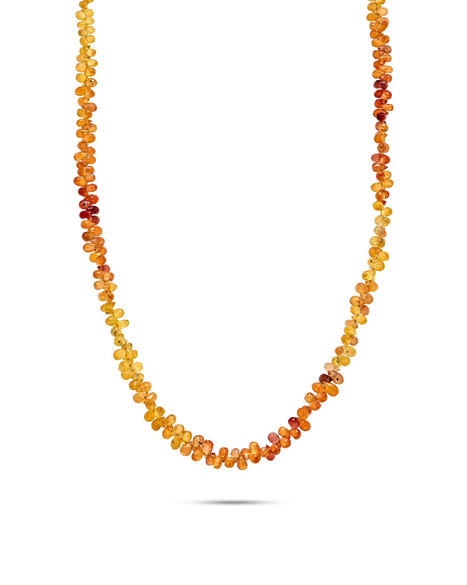 Necklace with orange and yellow beads by the STACKD World Jewelry UAE