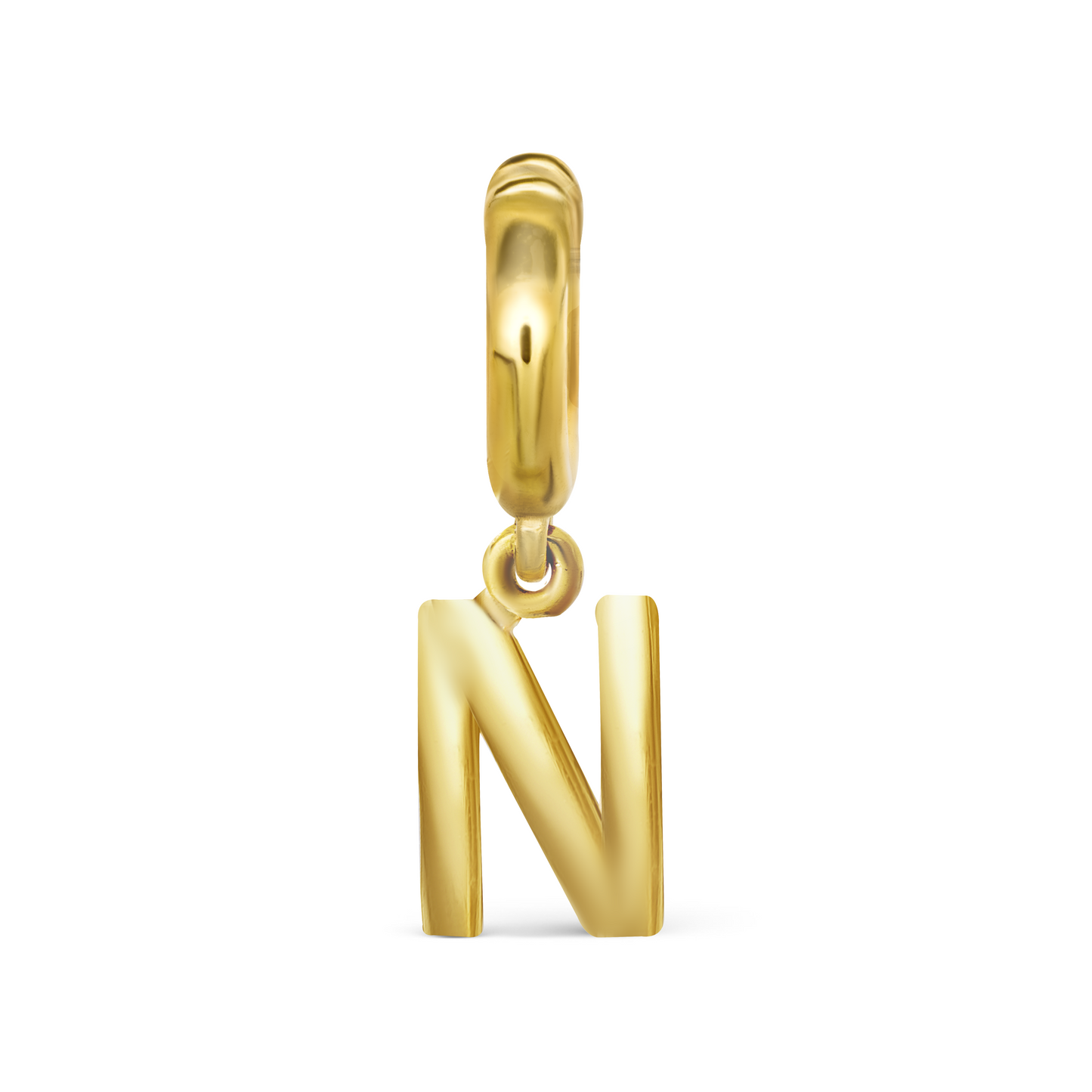 N letter charm by STACK'D jewellery UAE stackdworld
