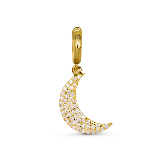 diamond crescent charm by STACK'd Jewellery UAE stackdworld