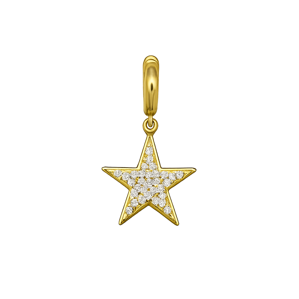 Diamond star charm