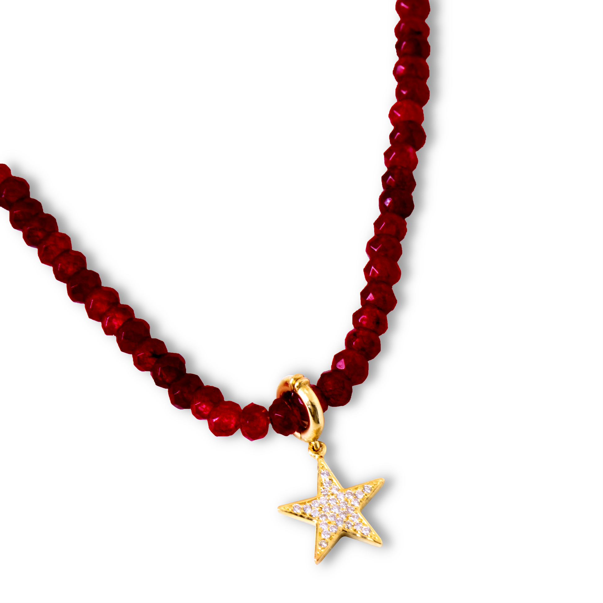 diamond star charm necklace by STACK'D jewellery UAE stackdworld