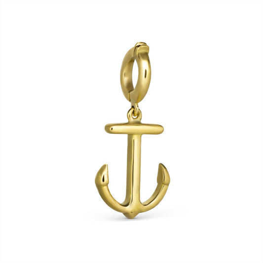 gold anchor charm by STACK'D jewellery UAE stackdworld