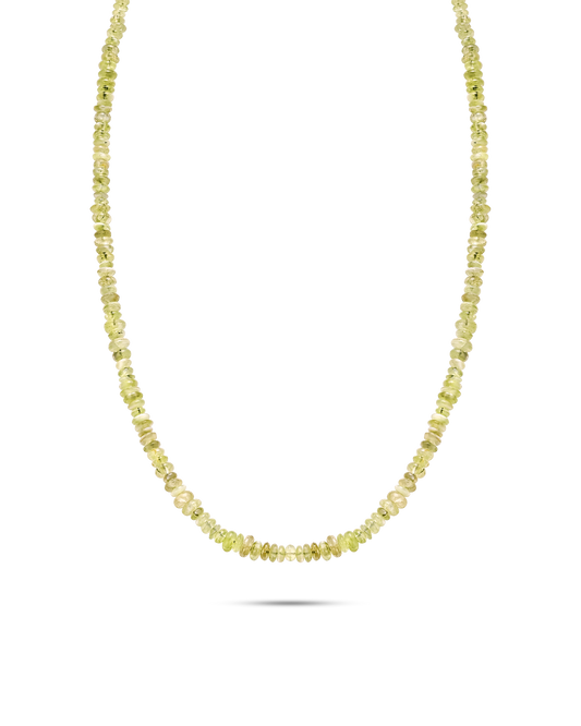 Necklace with green beads by the STACKD world jewelry UAE