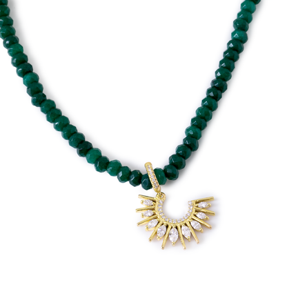 half sun diamond charm by STACK'D jewellery UAE stackdworld