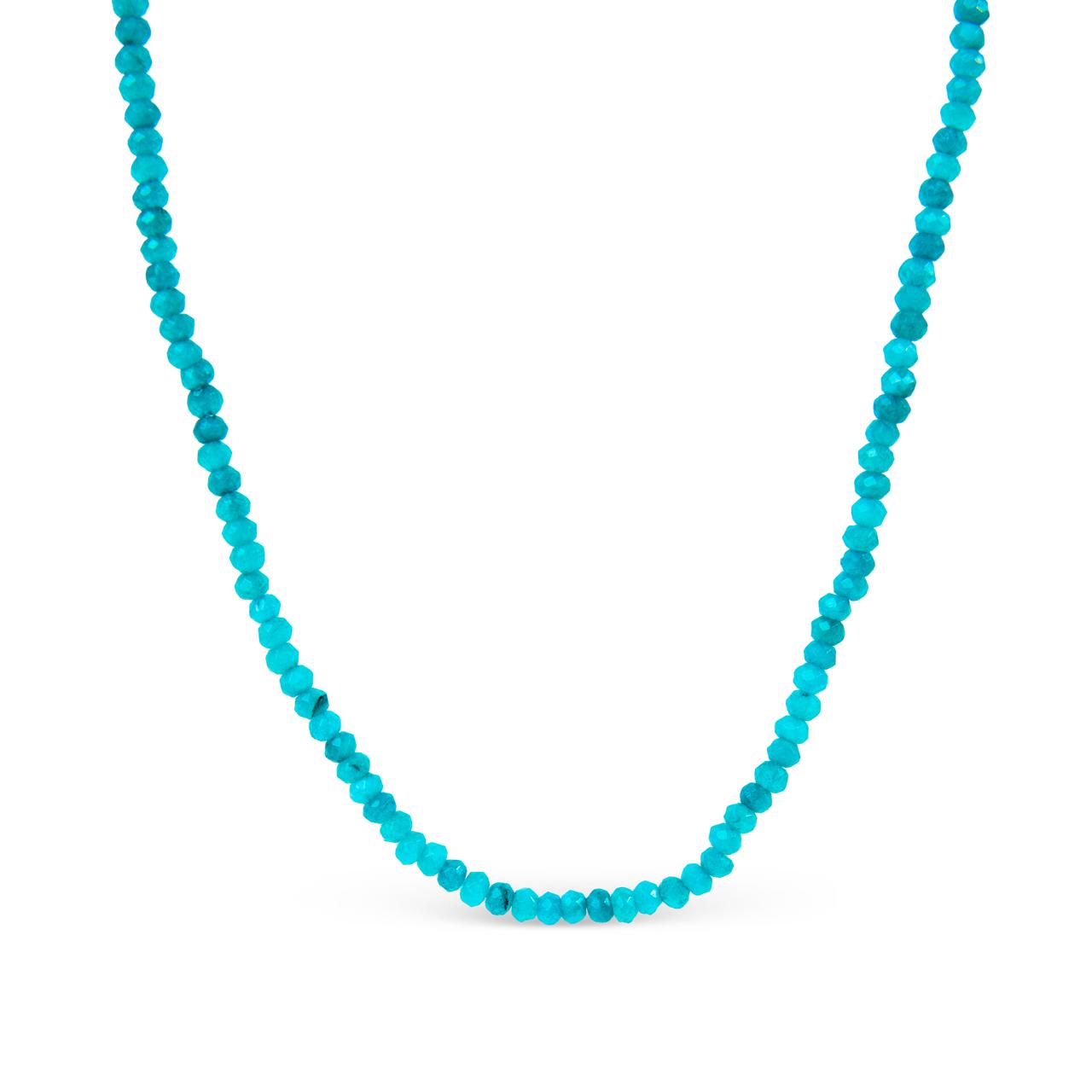 semi precious colored stone necklace turquoise by STACK'D jewellery UAE stackdworld